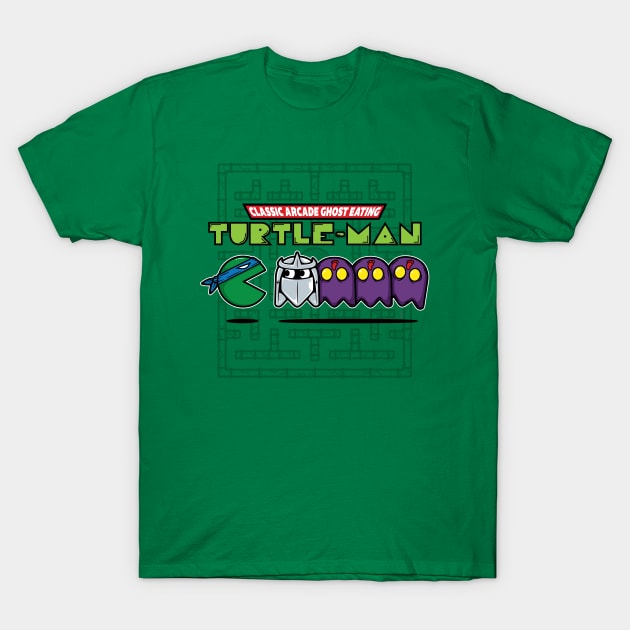 Hero in a Pac-Shell (Leo) T-Shirt by mikehandyart